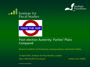 Post-election Austerity: Parties’ Plans Compared