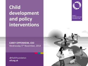 Child development and policy interventions