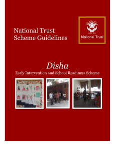 Disha National Trust Scheme Guidelines