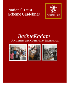 BadhteKadam National Trust Scheme Guidelines