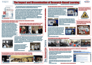 The Impact and Dissemination of Research-Based Learning