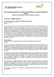 The Fourth Symposium on Social Learning Space: Learning Outside the Square