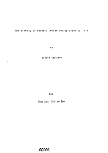 00001 The  History  of  Federal  Indian ... By Ernest  Cavazos