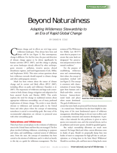 C Beyond Naturalness Adapting Wilderness Stewardship to an Era of Rapid Global Change