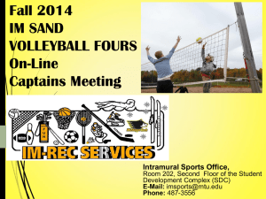 Fall 2014 IM SAND VOLLEYBALL FOURS On-Line
