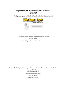Eagle Harbor School District Records MS-292