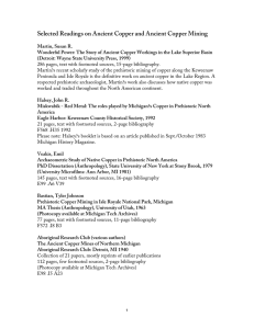 Selected Readings on Ancient Copper and Ancient Copper Mining