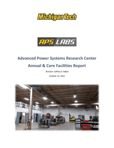 Advanced Power Systems Research Center Annual &amp; Core Facilities Report