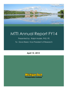 MTTI Annual Report FY14 April 15, 2015