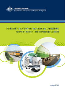 National Public Private Partnership Guidelines Volume 5: Discount Rate Methodology Guidance