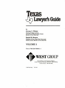 Texas Lawyer's Guide