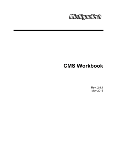 CMS Workbook  Rev. 2.9.1 May 2016