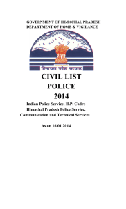 CIVIL LIST POLICE 2014