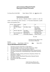 anGovernment of Himachal Pradesh  Department of Home-Prosecution …..