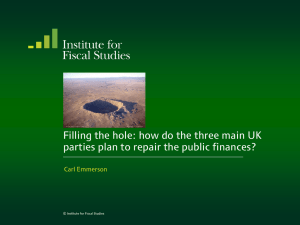 Filling the hole: how do the three main UK Carl Emmerson