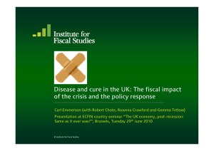 Disease and cure in the UK: The fiscal impact p