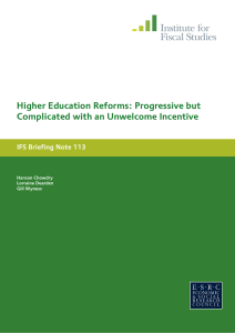 Higher Education Reforms: Progressive but Complicated with an Unwelcome Incentive