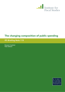 The changing composition of public spending IFS Briefing Note 119  Rowena Crawford