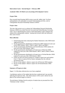 Reinvention Centre - Interim Report – February 2008