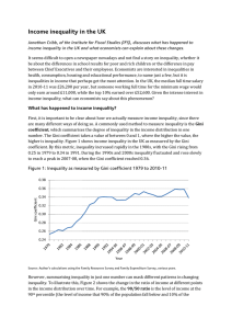 Income inequality in the UK