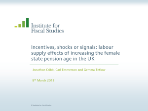 Incentives, shocks or signals: labour supply effects of increasing the female