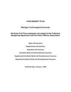YOUR BENEFIT PLAN Michigan Technological University