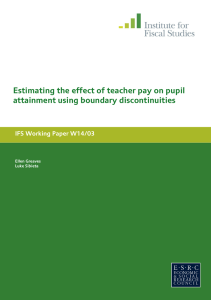 Estimating the effect of teacher pay on pupil
