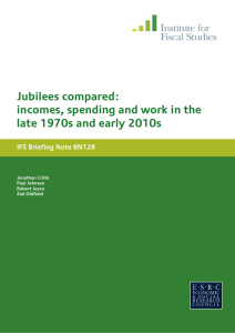 Jubilees compared: incomes, spending and work in the