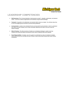LEADERSHIP COMPETENCIES