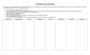 Action planning