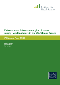 Extensive and intensive margins of labour IFS Working Paper 01/11