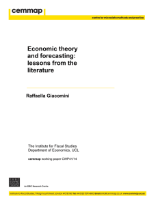 Economic theory and forecasting: lessons from the literature