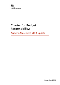 Charter for Budget Responsibility: Autumn Statement 2014 update December 2014