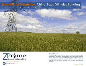 Smart Grid China Tops Stimulus Funding  The industry insider's guide to