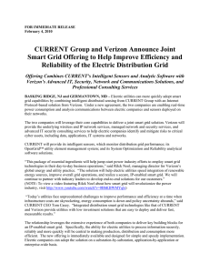 CURRENT Group and Verizon Announce Joint