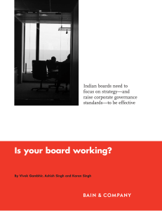 Is your board working? Indian boards need to focus on strategy—and