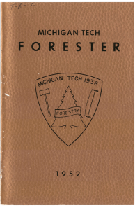 FORESTER MICHIGAN  TECH 1952