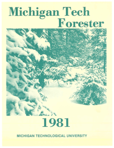 1981 Michigan Tech Forester MICHIGAN  TECHNOLOGICAL  UNIVERSITY