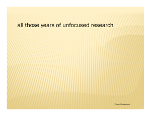 all those years of unfocused research Photo: tbreak.com