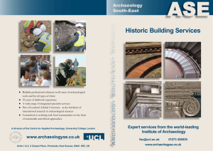 ASE Historic Building Services vices Archaeology