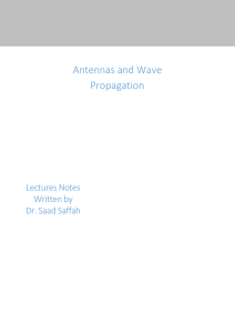 Antennas and Wave Propagation  Lectures Notes