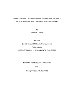 DEVELOPMENT OF A DECISION SUPPORT SYSTEM FOR SUSTAINABLE