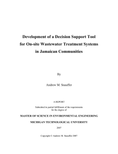 Development of a Decision Support Tool for On-site Wastewater Treatment Systems