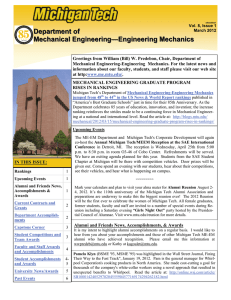 Department of  Mechanical Engineering —