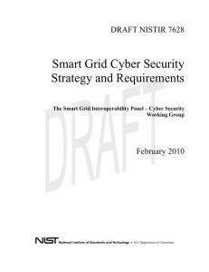 Smart Grid Cyber Security Strategy and Requirements  DRAFT NISTIR 7628