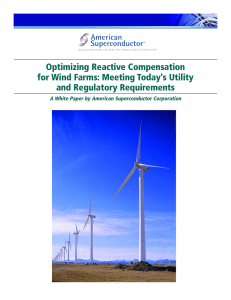 Optimizing Reactive Compensation for Wind Farms: Meeting Today's Utility and Regulatory Requirements