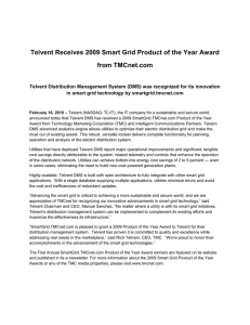 Telvent Receives 2009 Smart Grid Product of the Year Award