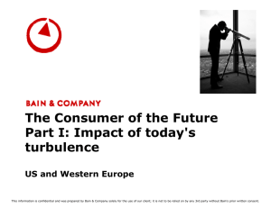 The Consumer of the Future Part I: Impact of today's turbulence