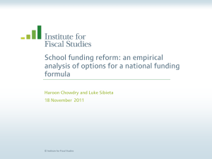 School funding reform: an empirical formula