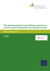 The spending patterns and inflation experience IFS Commentary C119